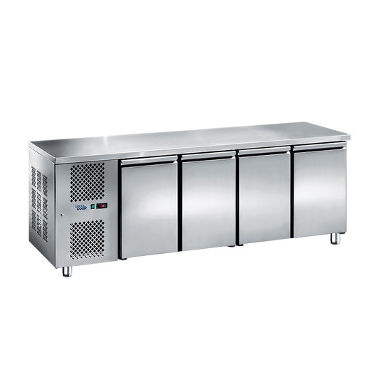 SOFRACOLD - Table réfrigérée positive GN 1/1 - 4 portes - Prof 700 mm - Groupe à gauche - TRG4PSD-GG