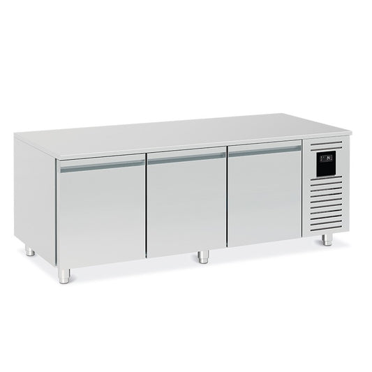 Soubassement réfrigéré négatif -18/ -22°C - 3 grands tiroirs - 195 L - BRU116N-3 - Nosem