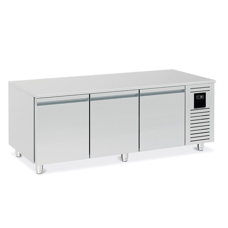 Soubassement réfrigéré négatif -18/ -22°C - 3 grands tiroirs - 195 L - BRU116N-3 - Nosem