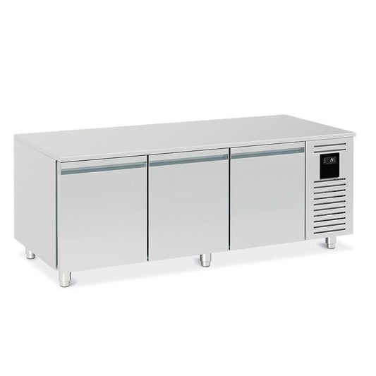 Soubassement réfrigéré positif avec 3 grands tiroirs - 195 L - BRU116-3 - Nosem