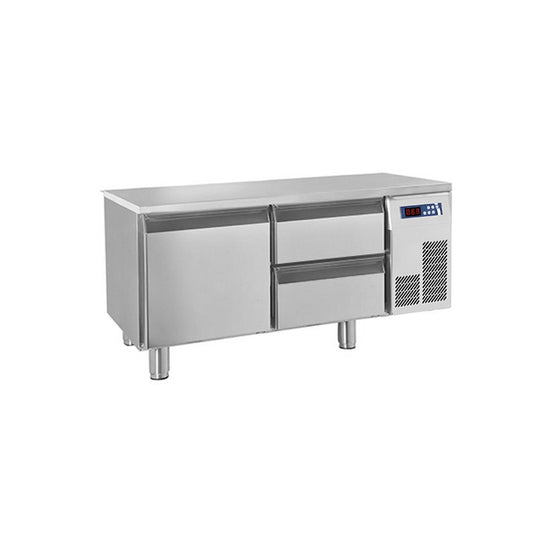 Soubassement réfrigéré sans dessus - 2 tiroirs + 1 porte - 140 L - Gamme 650 - Baron - BR12SP02-2