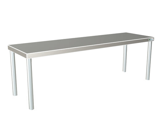 ÉTAGÈRE DE CHEF INOX - SIMPLE - LONG. 1200 MM