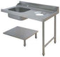 Table avec bac pour machines à capot panier 500 x 500 ou 600 x 500 - PAP712DVF
