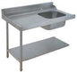Table avec bac pour machines à capot panier 500 x 500 ou 600 x 500 - PAP712GV