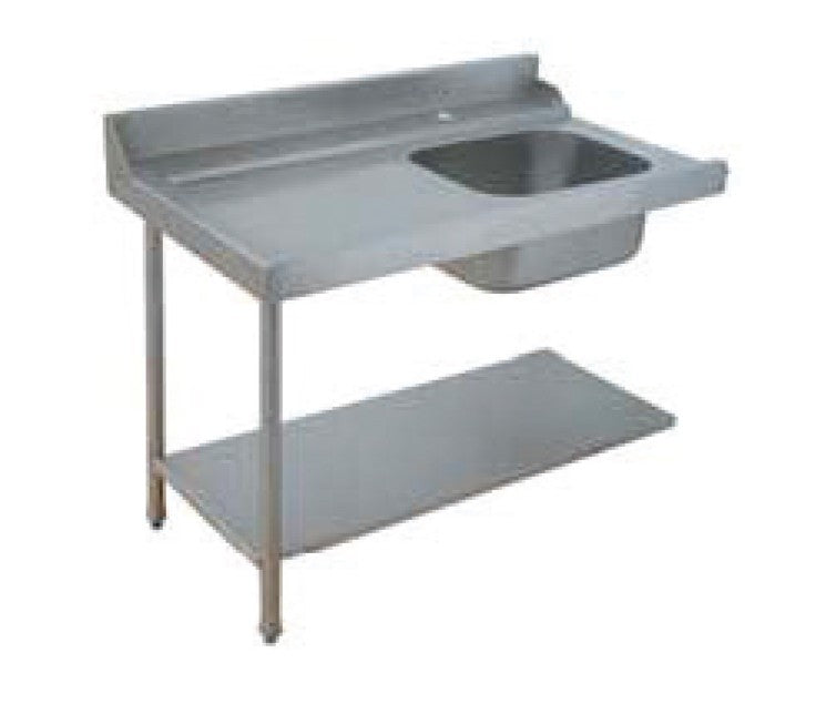 Table de prélavage pour machines à paniers 500 x 500 ou 600 x 500 - 80205L