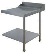 Table lisse pour machines à capot panier 500 x 500 et panier 600 x 500 - PAP707D