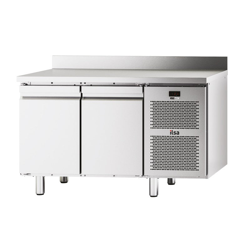 Table réfrigérée négative -20/-10°C avec groupe - 2 portes - Avec dosseret - NEOS - TGA72N - ILSA