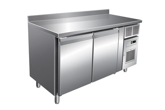 Table réfrigérée négative 313 L - GN 1/1 - 2 portes - Avec dosseret - Avec groupe logé - GN2201BT - Nosem
