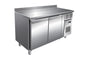 Table réfrigérée négative 313 L - GN 1/1 - 2 portes - Avec dosseret - Avec groupe logé - GN2201BT - Nosem