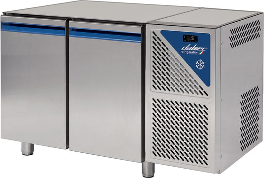 Table réfrigérée négative sans dessus -18/-22°C - 396 L - 2 portes pleines - Sans groupe logé - TP802NSGSD-3 - Dalmec