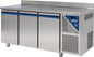 Table réfrigérée négative sans dosseret -18/-22°C - 606 L - 3 portes pleines - Avec groupe logé - TP803N-3 - Dalmec