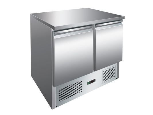 Table réfrigérée positive 257 L - 2 portes - Avec groupe logé - S9011 - Nosem