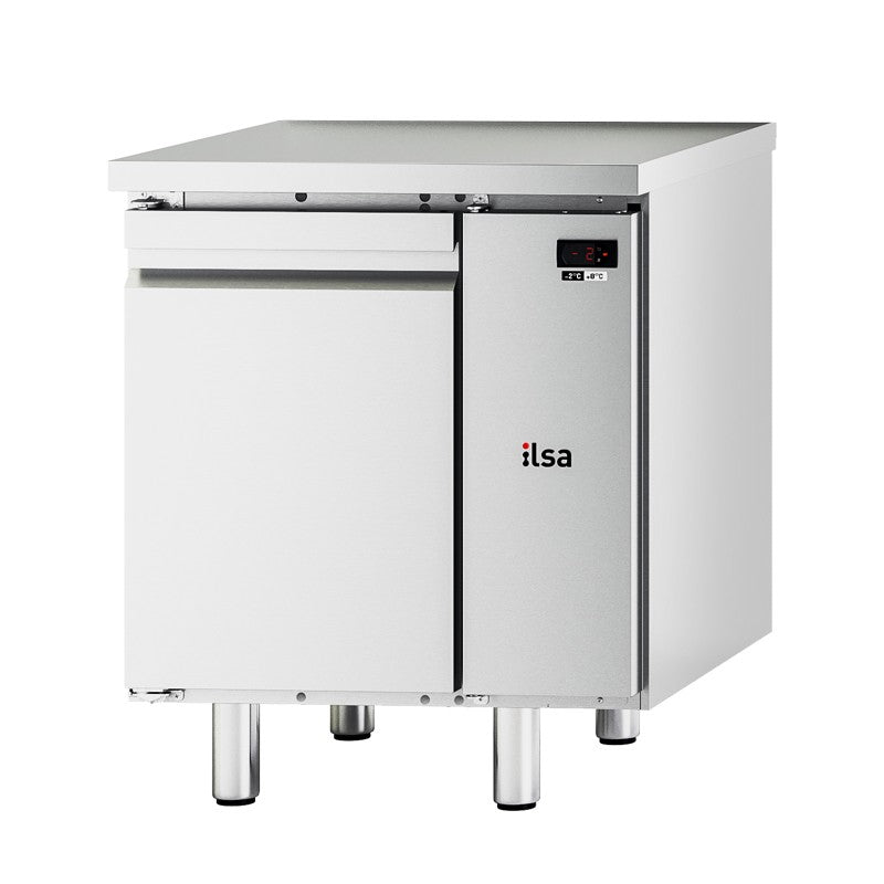 Table réfrigérée positive -2/+8°C sans groupe - 1 porte - Sans dosseret - NEOS - TGP71PSG - ILSA