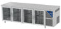 Table réfrigérée positive - Sans groupe - GN 1/1 - 630 L - 4 portes vitrées - Prof. 700 - Sans dosseret - TG704SGCV-3 - Dalmec