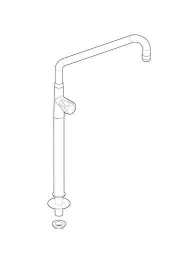 Tecnoinox - Colonne arrivée d’eau orientable - 399516
