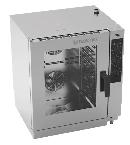 Tecnoinox - Four mixte gaz à injection directe avec commandes mécaniques - 19 kW - Gamme TECNODUAL - FMDI10GM