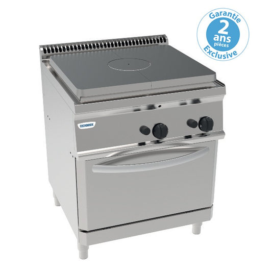 Tecnoinox - Fourneau dessus gaz sur four gaz - Plaque coup de feu - Gamme 700 - Modules 350 - PPF70GG7