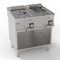 Tecnoinox - Friteuse électrique sur placard ouvert - 2 x 8 litres - Gamme 700 - FR8FE7