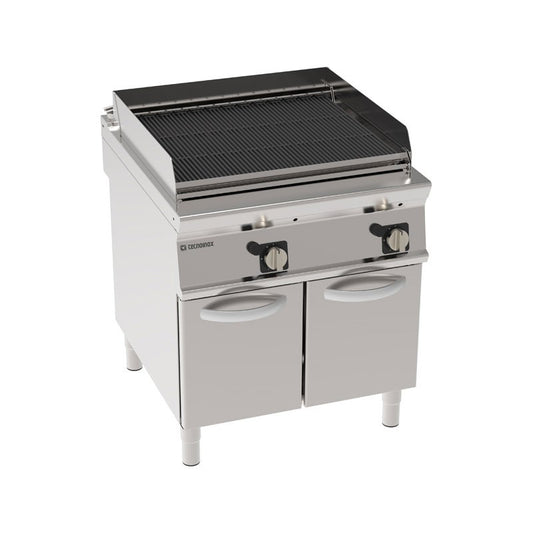 Tecnoinox - Grillade vapeur gaz double sur placard  fermé - Gamme 900 - GD8FG9