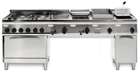 Tecnoinox - Main courante - Longueur 800 mm - Largeur 120 mm - Gamme 700 - Module 400 - 399522