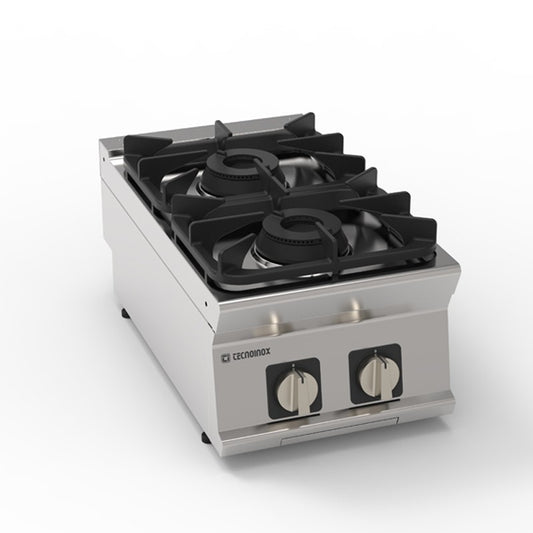 Tecnoinox - Plaque de cuisson - Top 2 feux SUPER vifs gaz - Gamme 700 - PCG4SG7