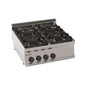Tecnoinox - Plaque de cuisson - Top 4 feux vifs gaz - Gamme 700 - PC70G7