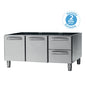 Tecnoinox - Soubassement - Placard 2 portes + 2 tiroirs - Gamme 900 - VNC12L9