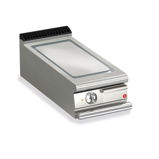 Top plancha électrique - Plaque lisse 17,3 dm² - Chrome dur - Larg. 400 mm - 305 x 490 - Gamme QUEEN 700 -  70QSFTE405 - Baron