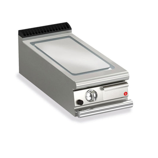 Top plancha gaz - Plaque lisse 17,3 dm² - Chrome dur - Larg. 400 mm - 305 x 490 - Gamme QUEEN 700 -  70QSFTTG405 - Baron