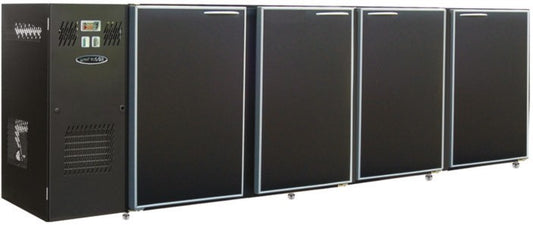 Unifrigor - Arrière-bar Skinplate - Série CLASSIC - Groupe logé - 4 larges portes pleines - 722 litres - U73LS