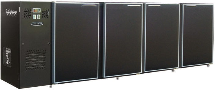 Unifrigor - Arrière-bar Skinplate - Série CLASSIC - Groupe logé - 4 larges portes pleines - 967 litres - U74LS