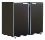 Unifrigor - Arrière-bar Skinplate - Série CLASSIC - Sans groupe - 2 moyennes portes pleines - 380 litres - U72MSSG