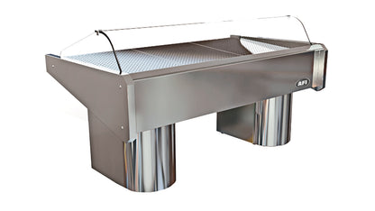 VITRINE RÉFRIGÉRÉE À POISSONS - FROID STATIQUE - VITRAGE FIXE