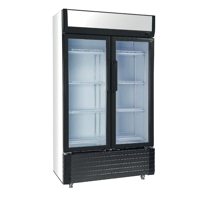 Armoire réfrigérée positive 2 portes battantes vitrées 810 L